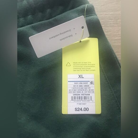 NWT … ALL IN MOTION “Size: XL” Easy Long Shorts - Picture 5 of 5